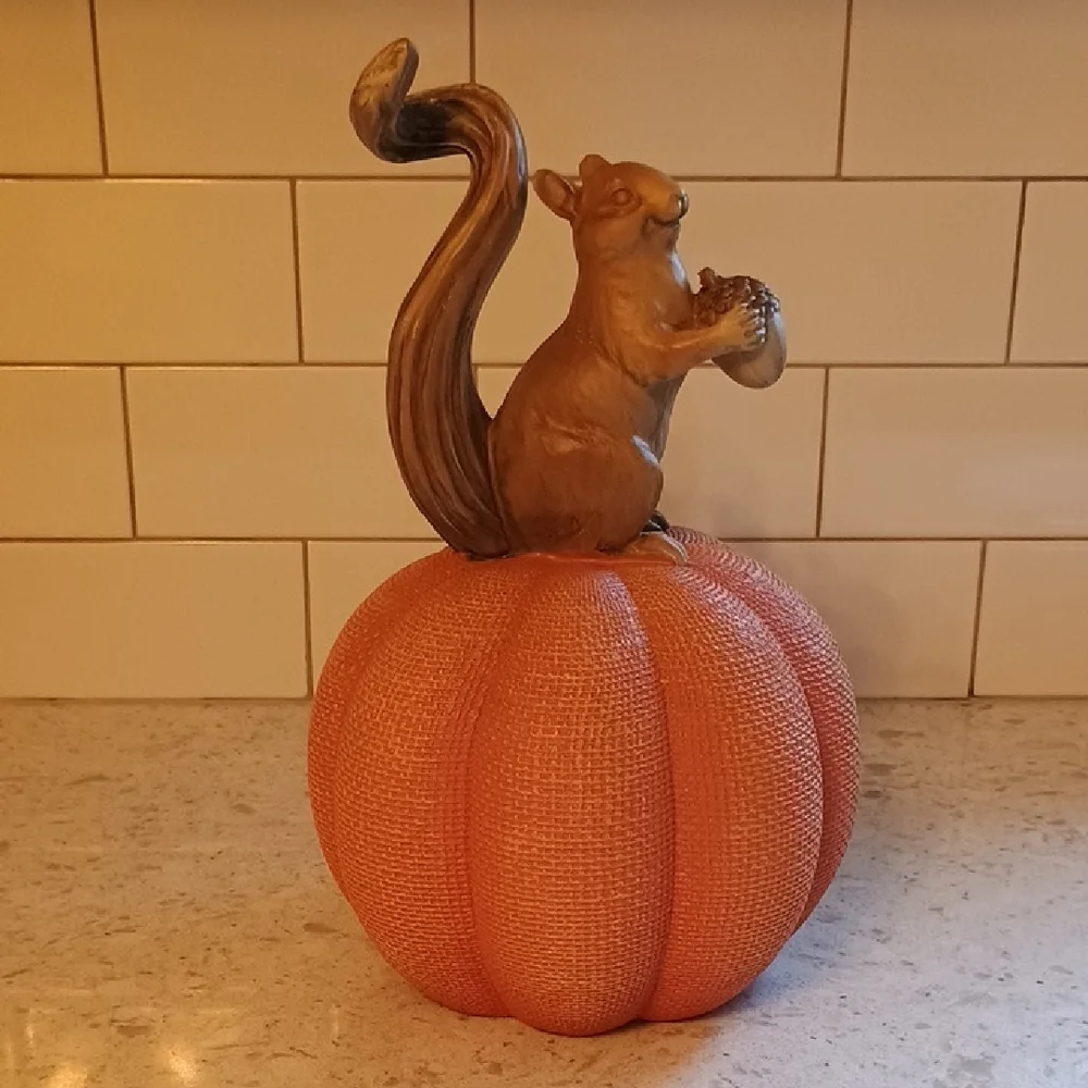 Martha Stewart Fall Squirrel Pumpkin Decor
